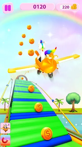 Unicorn Kingdom: Running Games (Юникорн Кингдом) [MOD: Меню/Много денег] - Скриншот 2