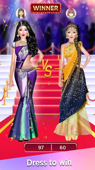 Dress Up Game-Make Up games [МОД: Все открыто, Дополнительные деньги и Меню MOD] Screenshot 1