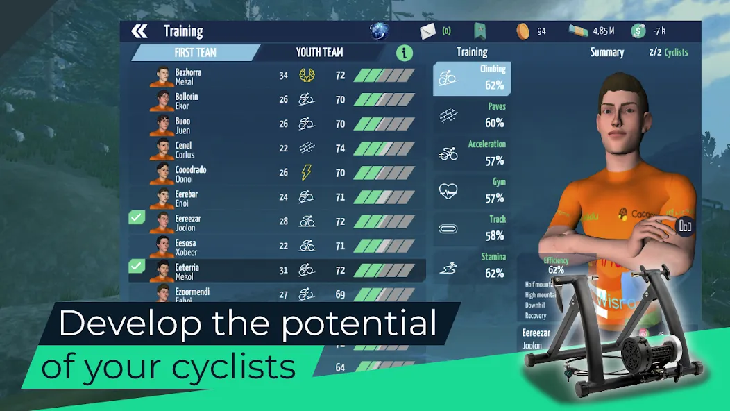 Live Cycling Manager 2023 (Лайв Сайклинг Менеджер 2023) [МОД: Бесконечные деньги, Монеты и Мега MOD] Screenshot 4
