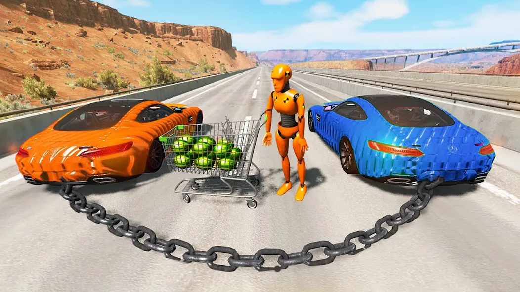 Car Crash: 3D Mega Demolition (Кар краш) [МОД: Деньги, Монеты и Меню MOD] Screenshot 4