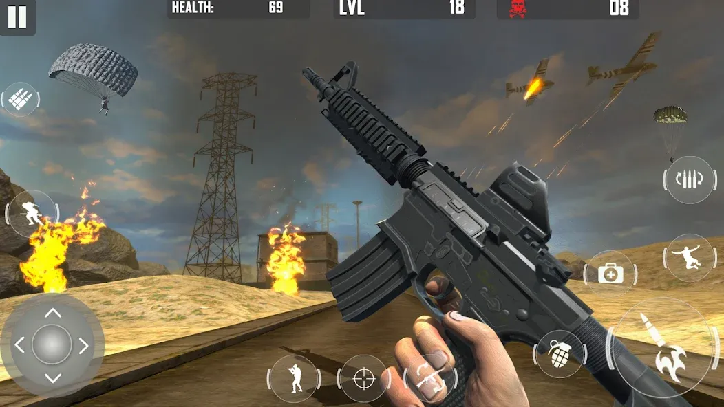 fps cover firing Offline Game (ФПС кавер стрельба Оффлайн игра) [МОД: Много денег, Монет и Все открыто] Screenshot 4