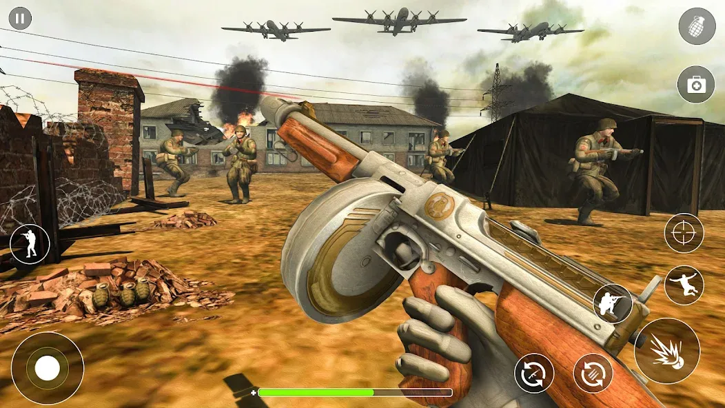 WW2 Survival Shooter :Gun fire (Вторая Мировая Война  ) [MOD: Mega Mod/Меню] - Скриншот 4