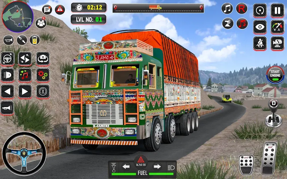 Indian Truck Drive Truck Games (Индийский грузовой симулятор) [МОД: Меню, Бесконечные монеты и Открытые уровни] Screenshot 2