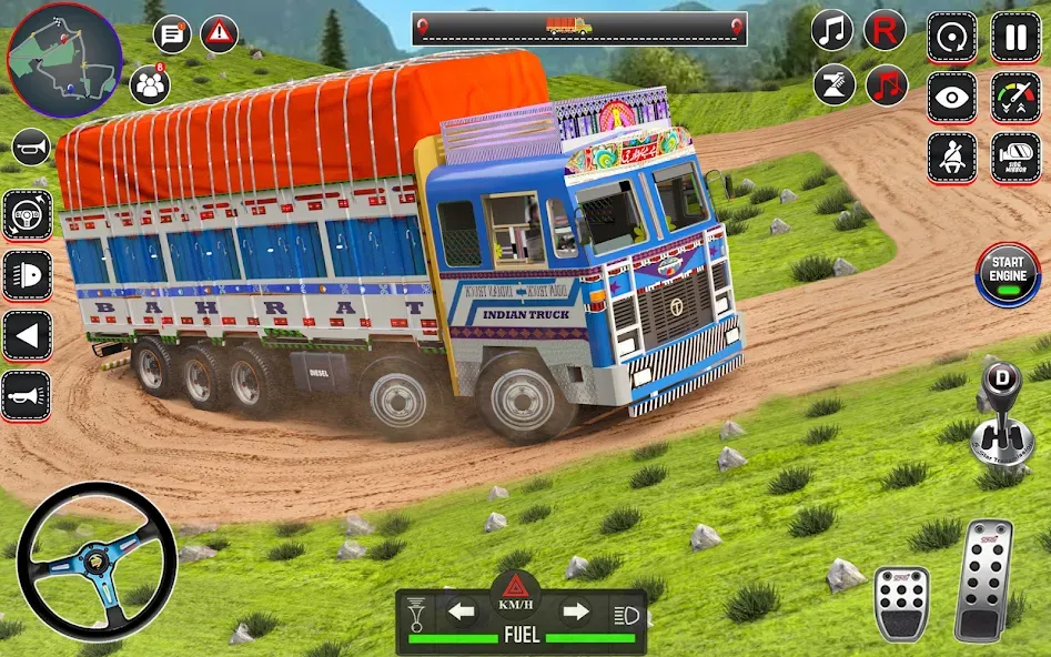 Indian Truck Drive Truck Games (Индийский грузовой симулятор) [МОД: Меню, Бесконечные монеты и Открытые уровни] Screenshot 3