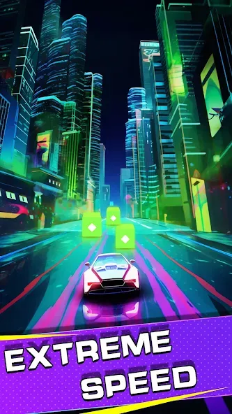 Beat Racing:Car&Music game (Бит Кар Гонки игра музыки ) [МОД: Бесконечные деньги, Монеты и Мега MOD] Screenshot 3