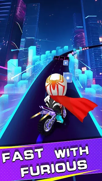 Beat Racing:Car&Music game (Бит Кар Гонки игра музыки ) [МОД: Бесконечные деньги, Монеты и Мега MOD] Screenshot 4