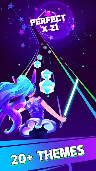 Beat Dancing EDM:music game (Бит Дэнсинг ЭДМ) [МОД: Бесконечные деньги, Монеты и Мега MOD] Screenshot 2
