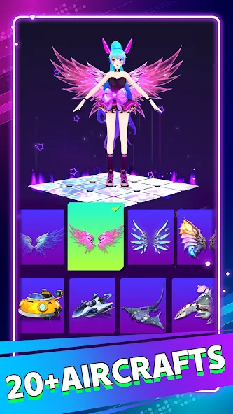 Beat Dancing EDM:music game (Бит Дэнсинг ЭДМ) [МОД: Бесконечные деньги, Монеты и Мега MOD] Screenshot 5