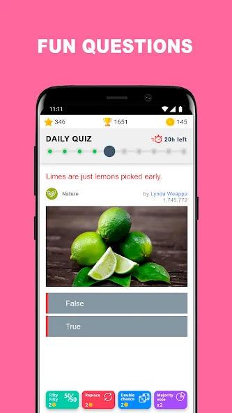 QuizzClub. Quiz & Trivia game (КвиззКлуб) [МОД: Меню, Бесконечные монеты и Открытые уровни] Screenshot 2