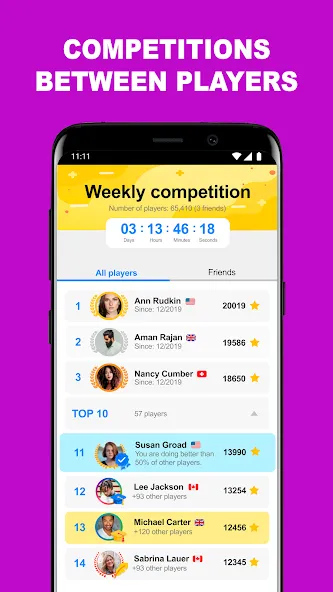 QuizzClub. Quiz & Trivia game (КвиззКлуб) [МОД: Меню, Бесконечные монеты и Открытые уровни] Screenshot 5