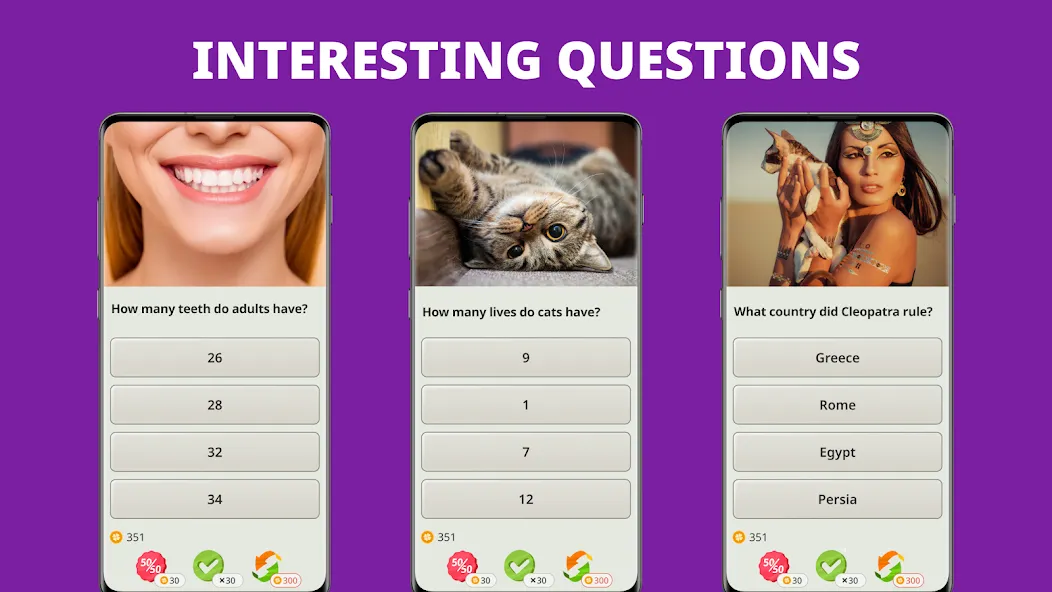 QuizzLand. Quiz & Trivia game (КвиззЛэнд) [МОД: Много денег, Монет и Все открыто] Screenshot 1