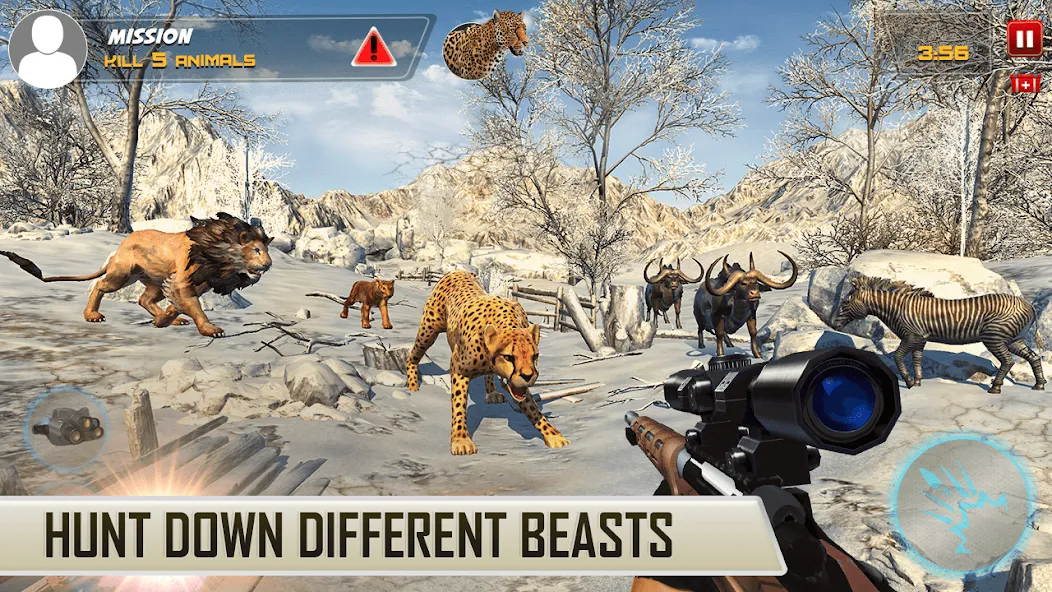 Dino Hunting Sniper Shooter 3D [МОД: Много денег, Монет и Все открыто] Screenshot 3