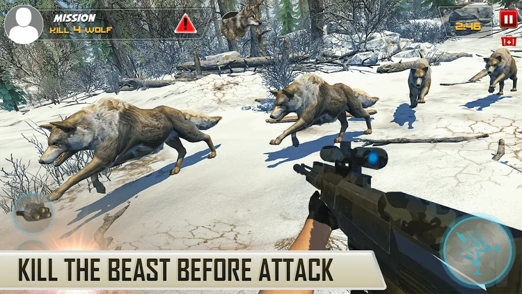 Dino Hunting Sniper Shooter 3D [МОД: Много денег, Монет и Все открыто] Screenshot 5