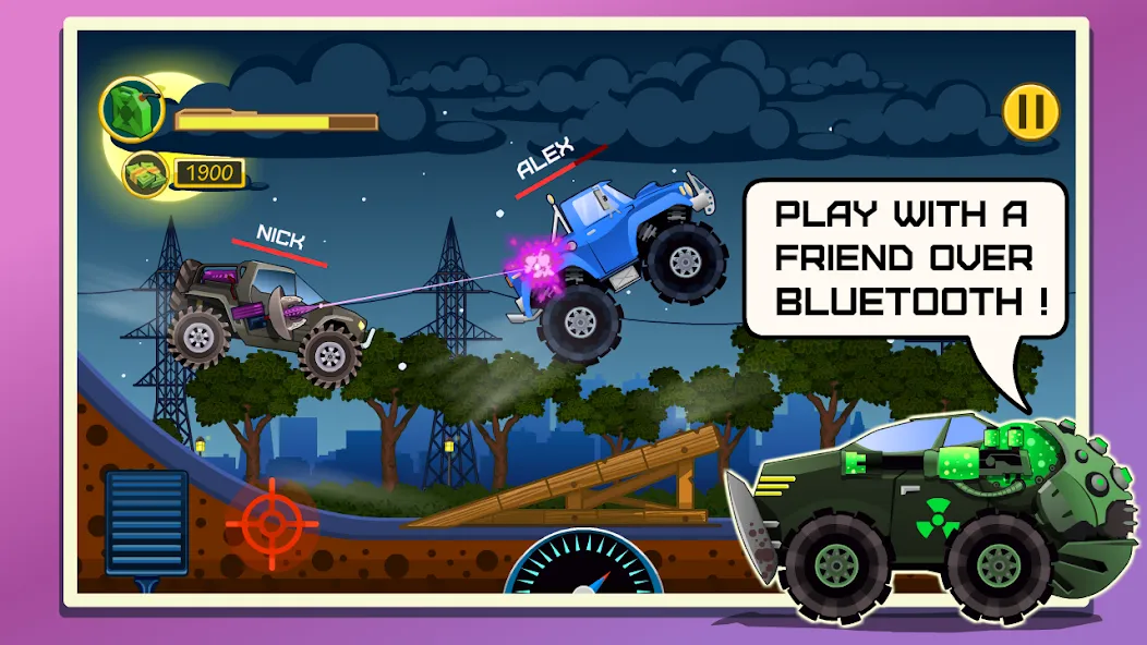 Mad Hill Racing: Bluetooth (Мад Хилл Рейсинг) [МОД: Много денег, Монет и Все открыто] Screenshot 1