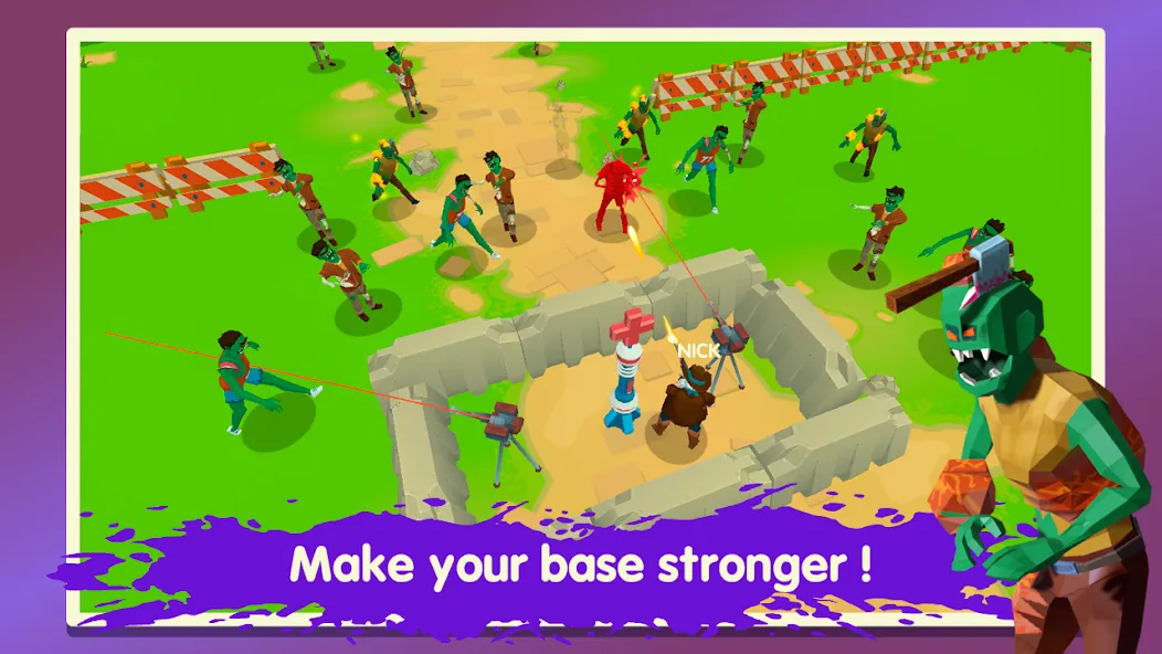 Two Guys & Zombies 3D: Online [MOD: Все разблокировано] - Скриншот 2