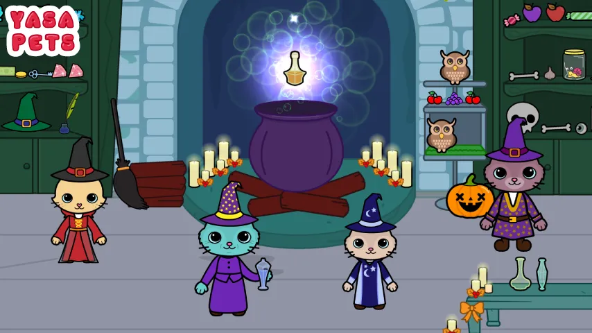 Yasa Pets Halloween (Яса Петс Хэллоуин) [МОД: Все открыто, Дополнительные деньги и Меню MOD] Screenshot 2