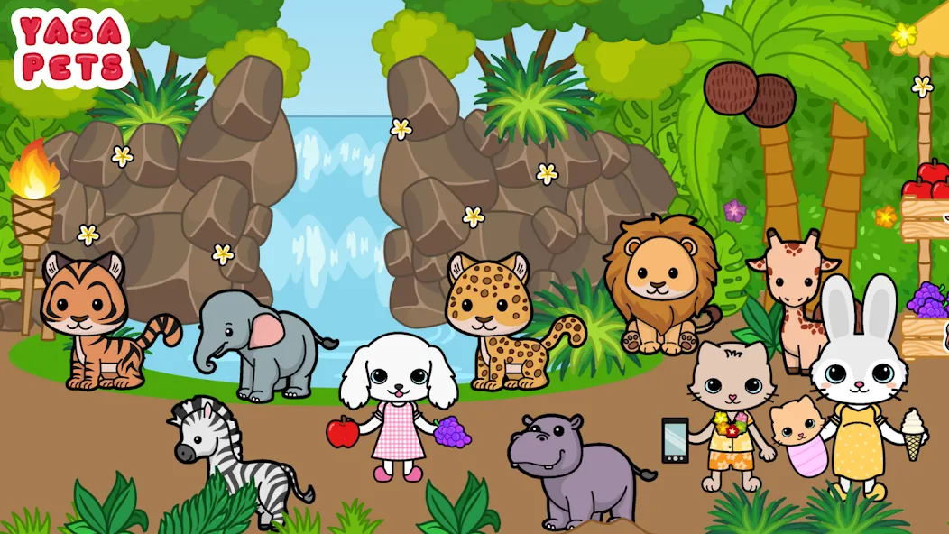 Yasa Pets Island (Яса Петс Айленд) [МОД: Меню, Бесконечные монеты и Открытые уровни] Screenshot 4