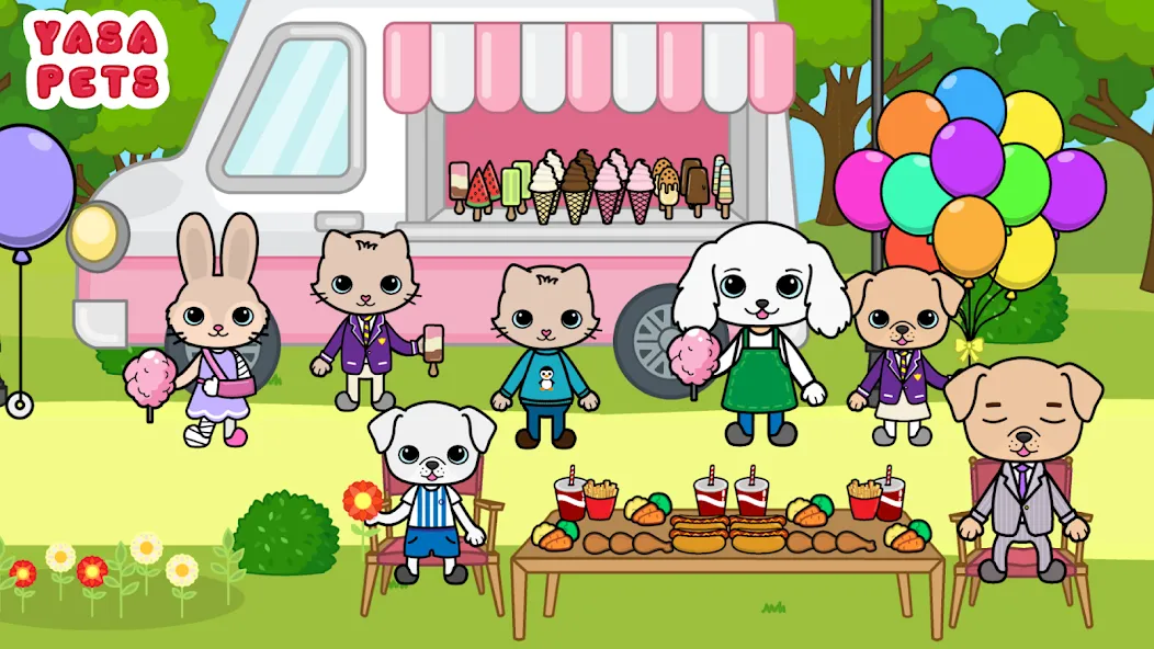 Yasa Pets Town (Яса Петс Таун) [МОД: Много монет, Открытые уровни и Мега MOD] Screenshot 2