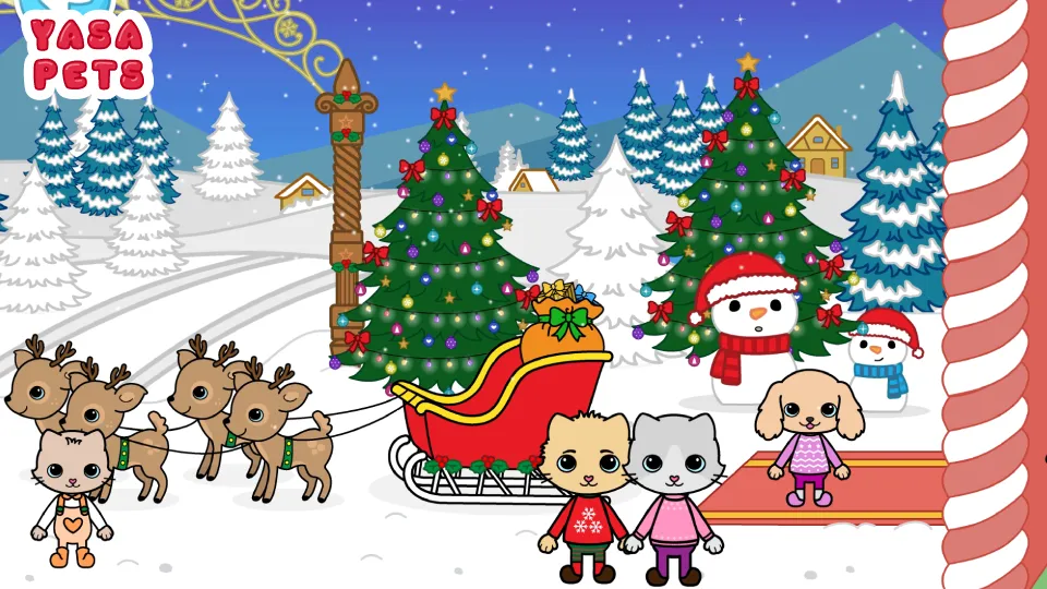 Yasa Pets Christmas (Яса Петс Кристмас) [МОД: Деньги, Монеты и Меню MOD] Screenshot 2