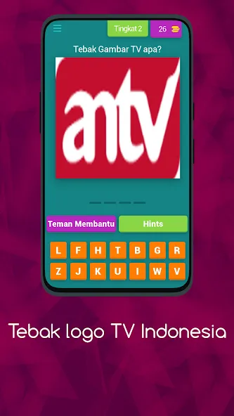 Logo TV Indonesia  Asah Otakmu (Тебак Гамбар Лого ТВ) [МОД: Бесконечные деньги, Монеты и Мега MOD] Screenshot 3