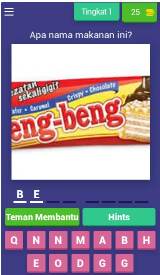 Tebak Makanan Ringan Indonesia (Гаме маканан Ринган) [МОД: Бесконечные деньги, Монеты и Мега MOD] Screenshot 1