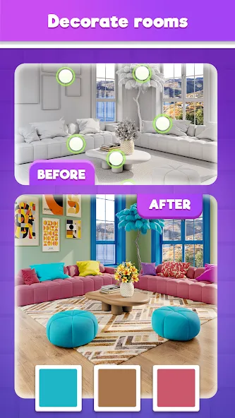 Tile Match Puzzle: Triple Game (Тайл Матч Пазл) [МОД: Деньги, Монеты и Меню MOD] Screenshot 3