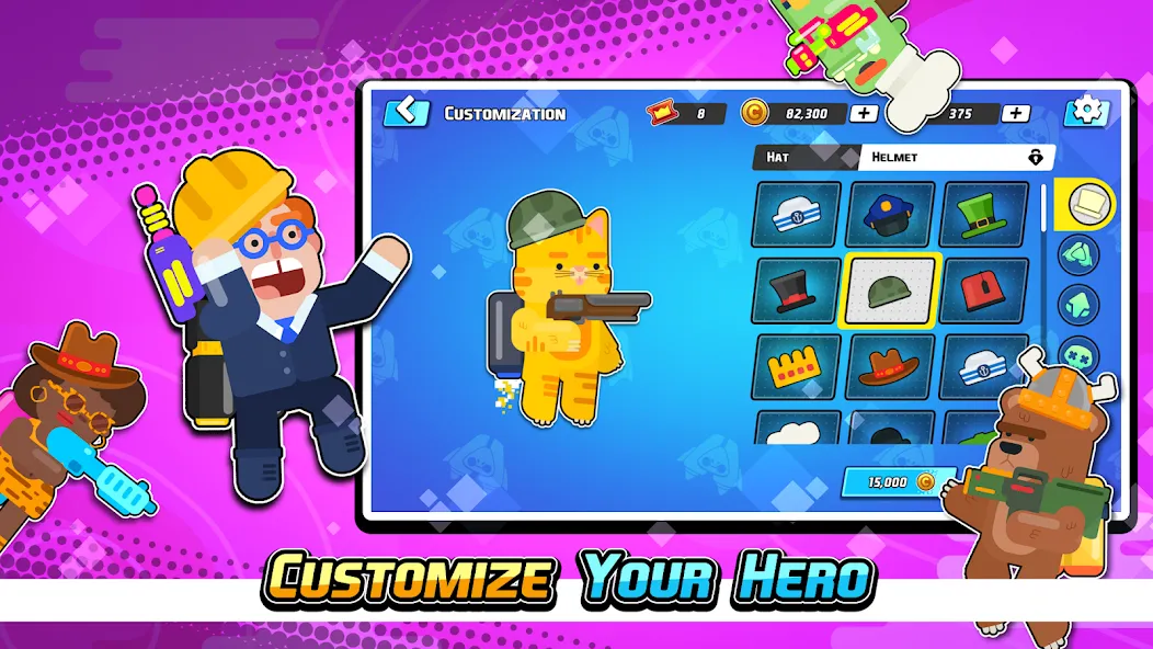 Gravity Brawl: Hero Shooter [МОД: Бесконечные деньги, Монеты и Мега MOD] Screenshot 2