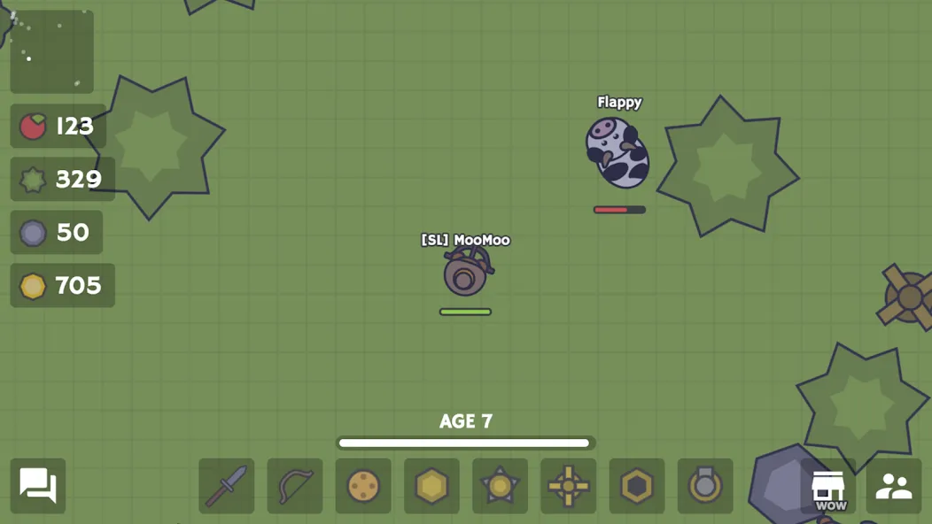 MooMoo.io (Official) [МОД: Много монет, Открытые уровни и Мега MOD] Screenshot 3
