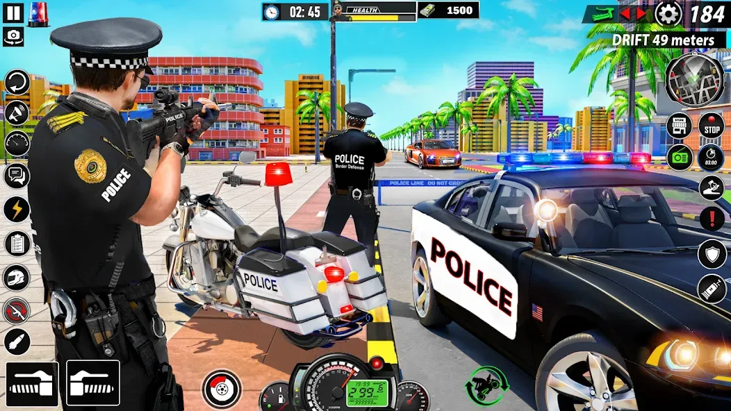 Police Moto Bike Chase Crime (Полицейская мотоциклетная погоня за преступником) [МОД: Деньги, Монеты и Меню MOD] Screenshot 1
