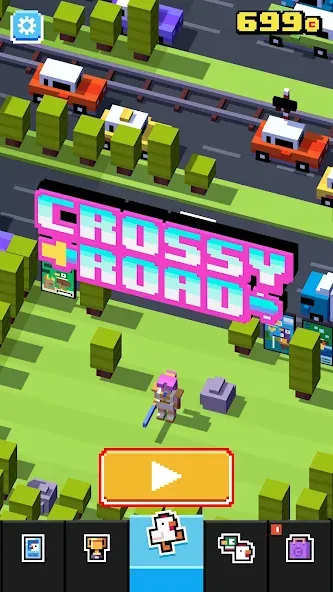 Crossy Road (Кросси Роуд) [МОД: Бесконечные деньги, Монеты и Мега MOD] Screenshot 1