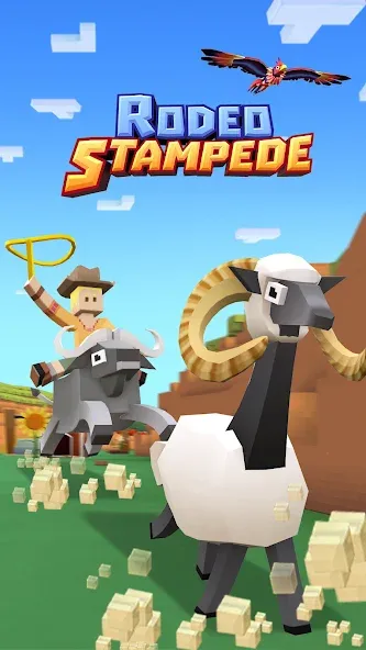 Rodeo Stampede: Sky Zoo Safari [МОД: Много монет, Открытые уровни и Мега MOD] Screenshot 1