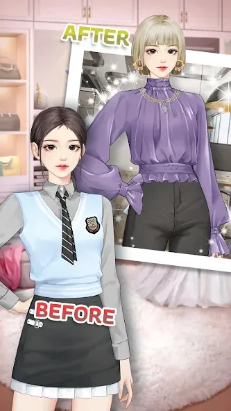 Fashion City：Style&Dress Up [МОД: Все открыто, Дополнительные деньги и Меню MOD] Screenshot 2