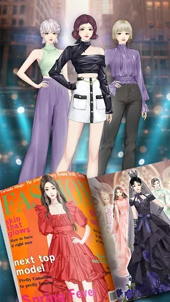 Fashion City：Style&Dress Up [МОД: Все открыто, Дополнительные деньги и Меню MOD] Screenshot 4