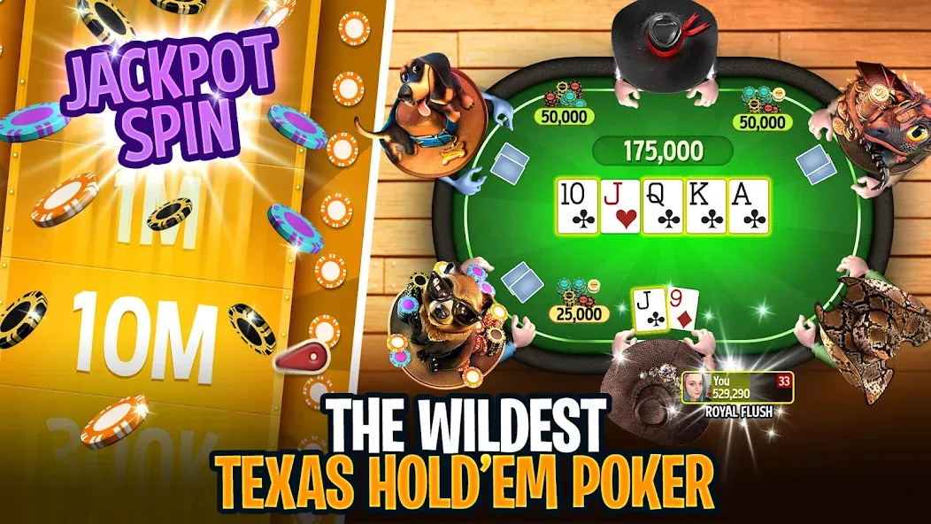 Governor of Poker 3 - Texas [МОД: Много денег, Монет и Все открыто] Screenshot 1