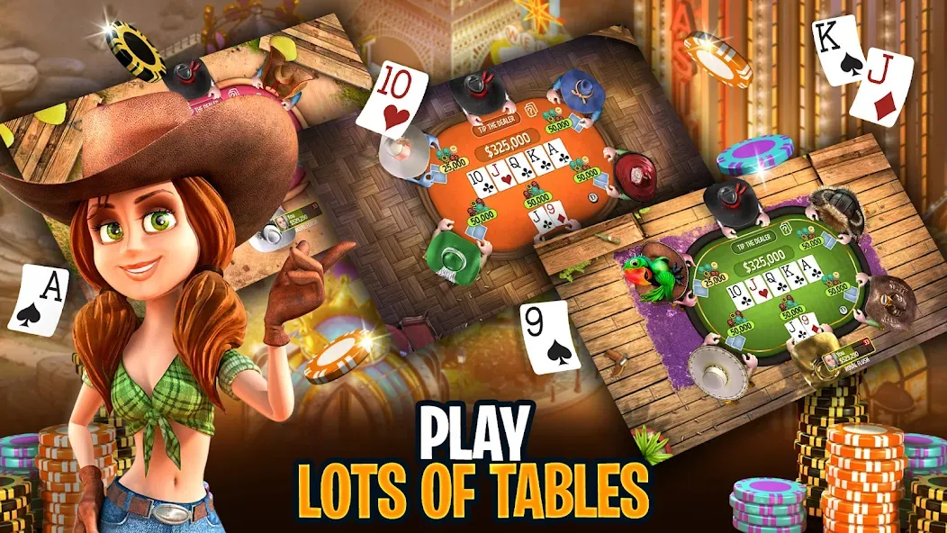 Governor of Poker 3 - Texas [МОД: Много денег, Монет и Все открыто] Screenshot 3