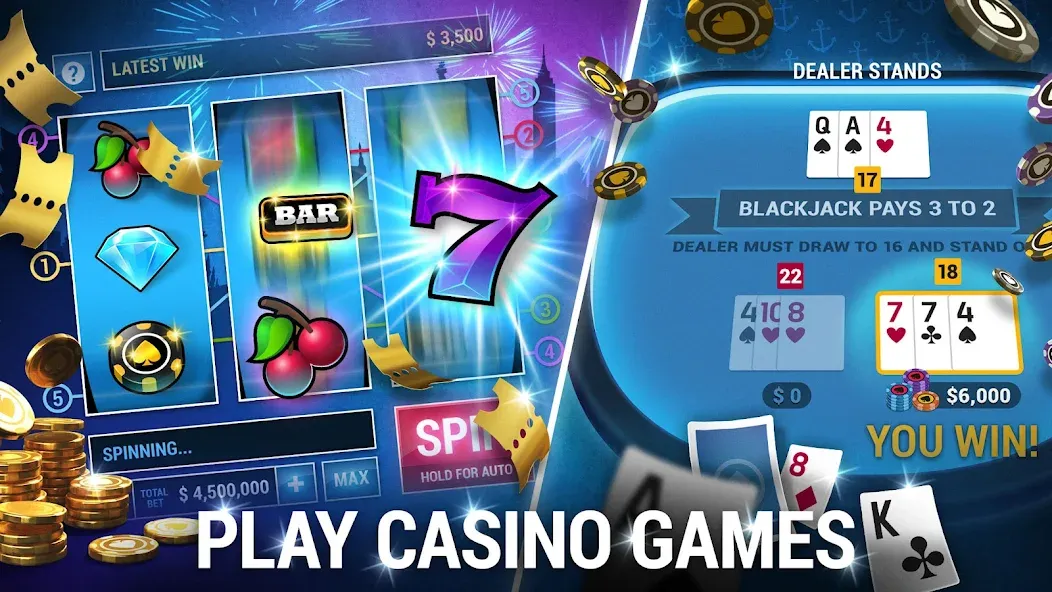 Poker World, Offline TX Holdem (Покер Ворлд) [МОД: Деньги, Монеты и Меню MOD] Screenshot 4