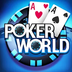 Скачать Poker World, Offline TX Holdem (Покер Ворлд) [МОД: Деньги, Монеты и Меню MOD] | Взлом Poker World, Offline TX Holdem на Андроид