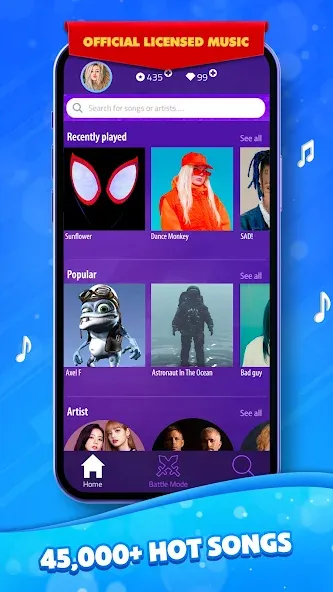 Magic Tiles 3 (Мэджик Тайлс 3) [МОД: Бесконечные деньги, Монеты и Мега MOD] Screenshot 1