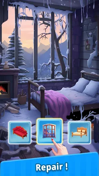 Merge Designer - Decor & Story (Мердж Дизайнер) [МОД: Много монет, Открытые уровни и Мега MOD] Screenshot 2