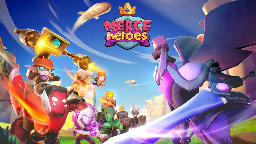 Merge Heroes: Tower Defense (Мердж Хероес) [МОД: Много монет, Открытые уровни и Мега MOD] Screenshot 1