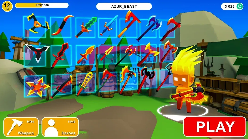 AXES.io [МОД: Бесконечные деньги, Монеты и Мега MOD] Screenshot 4