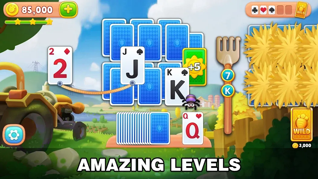 Solitaire Farm: Card Games (Соляр Фарм) [МОД: Все открыто, Дополнительные деньги и Меню MOD] Screenshot 2