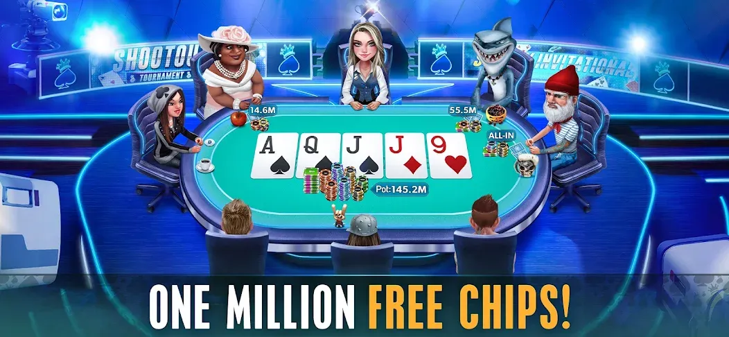 HD Poker: Texas Holdem Casino (ХД Покер) [МОД: Деньги, Монеты и Меню MOD] Screenshot 1