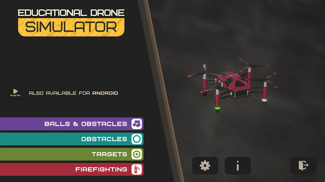 Edu Drone Simulator [МОД: Бесконечные деньги, Монеты и Мега MOD] Screenshot 1