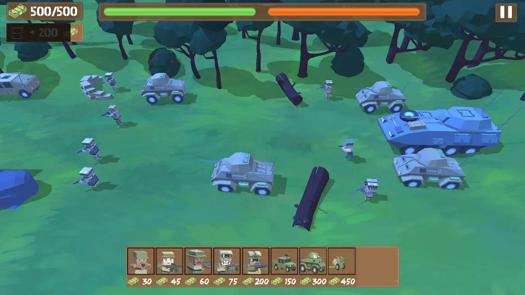 Border Wars: Army Simulator [МОД: Много монет, Открытые уровни и Мега MOD] Screenshot 5