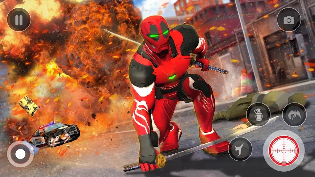 Spider Miami Rope Hero Ninja [MOD: Меню/Много денег] - Скриншот 5