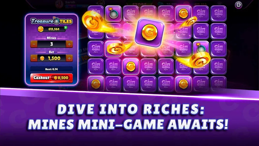 Gin Rummy Super - Card Game (Джин Рамми Супер) [МОД: Бесконечные деньги, Монеты и Мега MOD] Screenshot 4