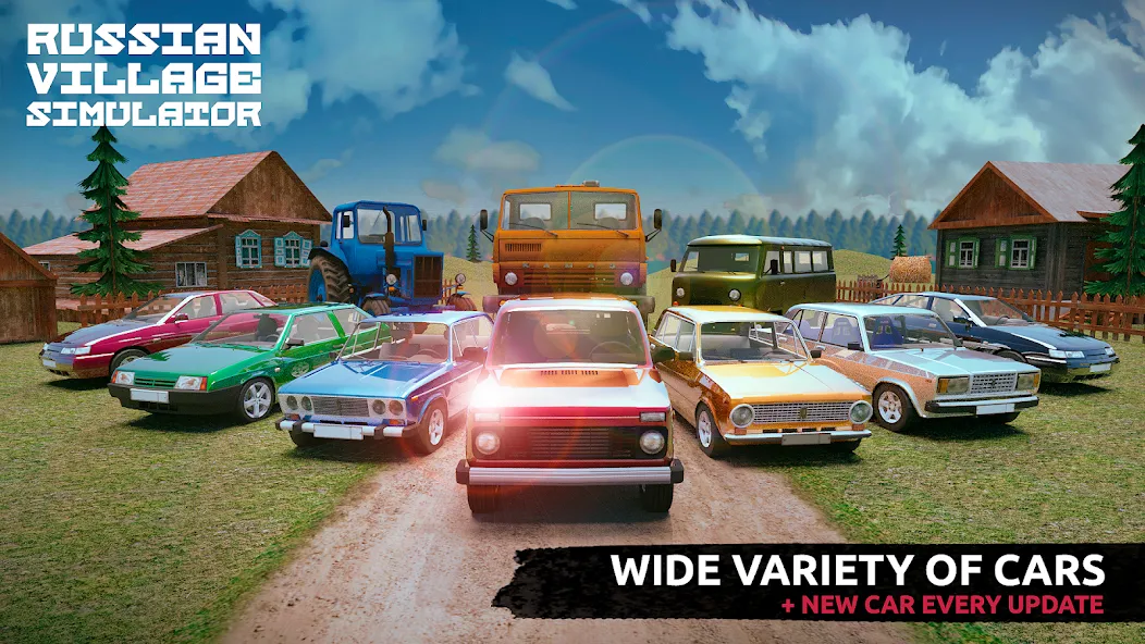 Russian Village Simulator 3D [МОД: Много денег, Монет и Все открыто] Screenshot 1