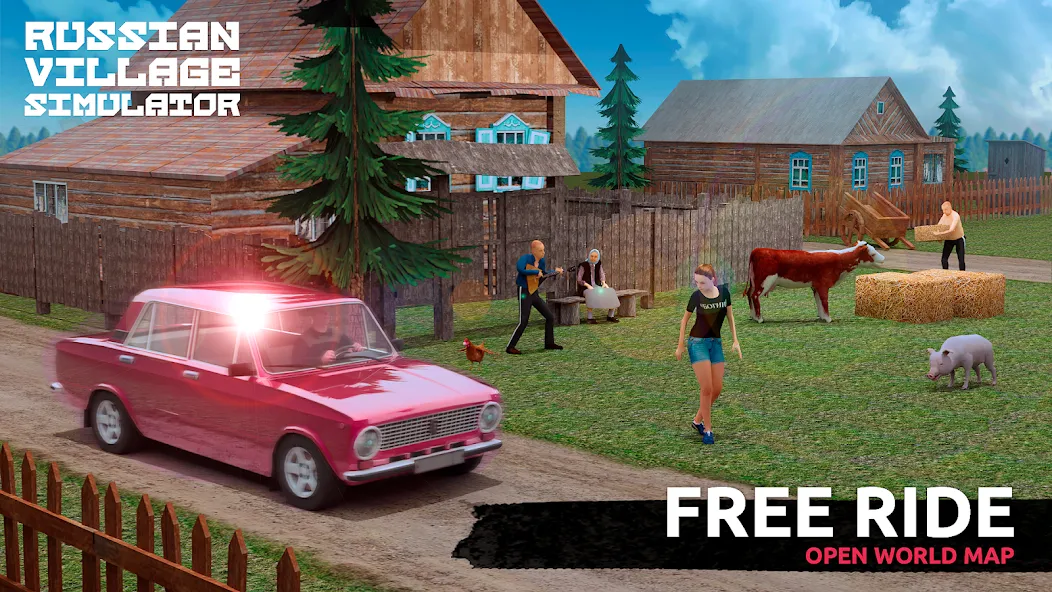 Russian Village Simulator 3D [МОД: Много денег, Монет и Все открыто] Screenshot 2