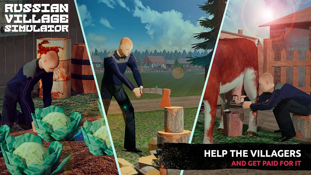 Russian Village Simulator 3D [МОД: Много денег, Монет и Все открыто] Screenshot 3